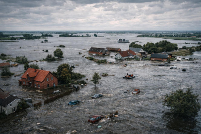 Żuławy Wiślane pod wodą