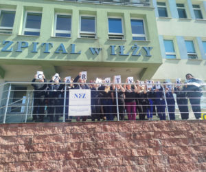 protest szpital w Iłży