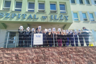 protest szpital w Iłży