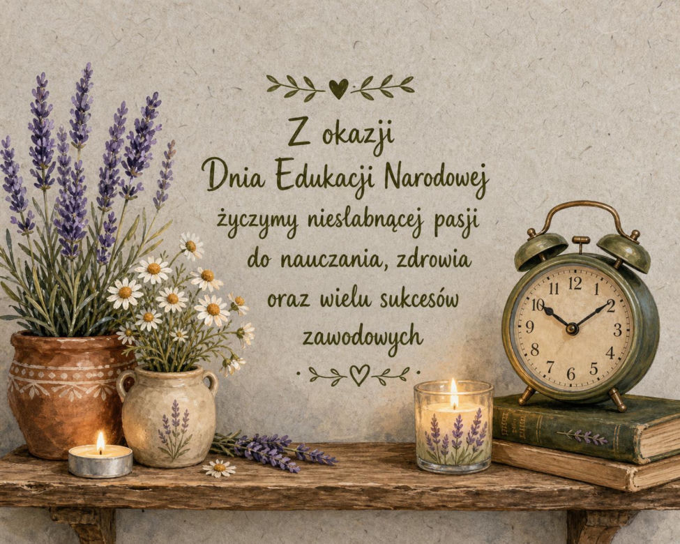 Kartka z życzeniami na Dzień Nauczyciela