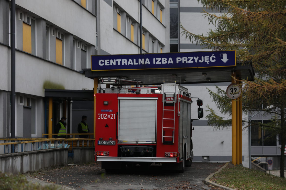 Ewakuacja szpitala w Zabrzu