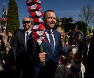 Karol Nawrocki pokazał się z patriotyczną palemką w zaskakującym miejscu! Była ogromna!
