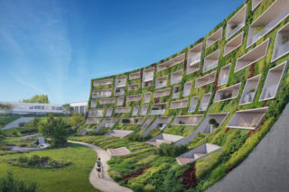 To ma być nowa definicja luksusu. Wysoki żuraw, wysokie ceny i 140 tys. roślin na elewacji. Aura, hotel projektu Roberta Koniecznego