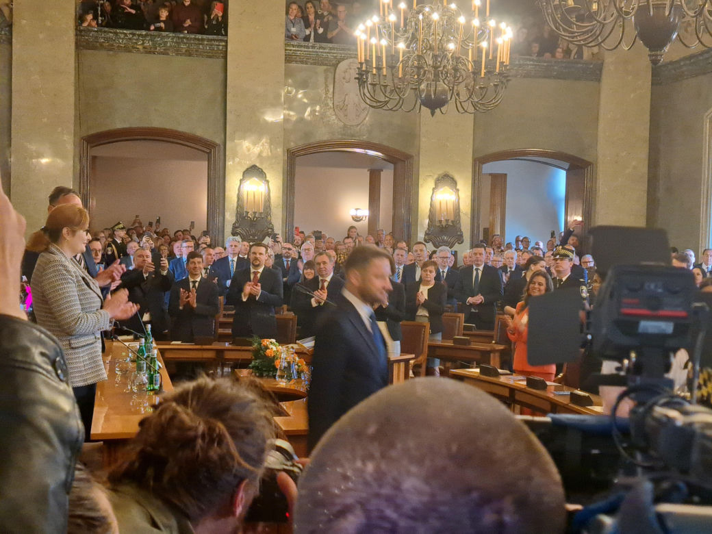 Zaprzysiężenie Aleksandra Miszalskiego na prezydenta miasta Krakowa oraz radnych IX kadencji