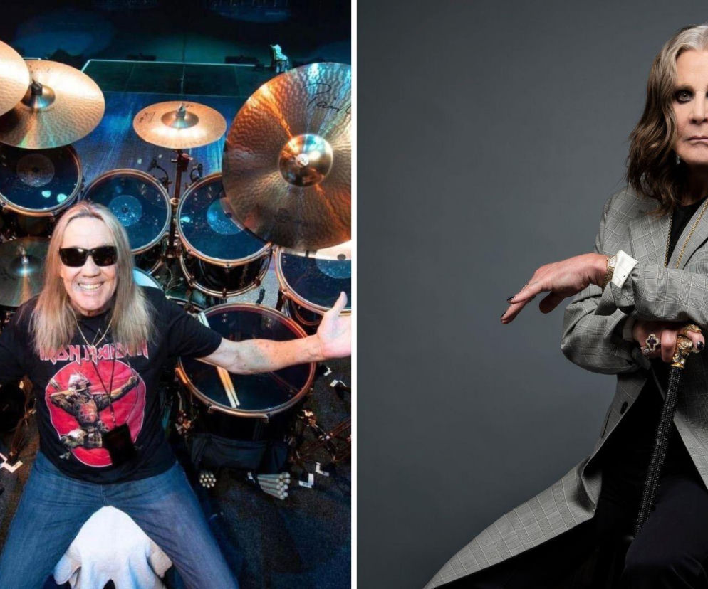 Nicko McBrain przy perkusji i Ozzy Osbourne obok. O niezwykłej historii muzyków przeczytasz na EskaRock.