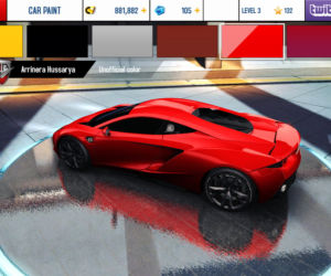 Arrinera Hussarya w grze Asphalt 8: Airborne