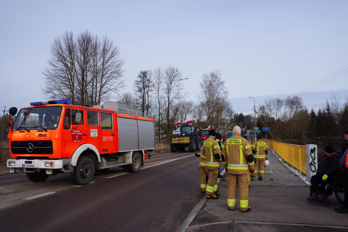 Protest rolników w Podlaskiem. Ciągniki blokują drogi w całym województwie! 