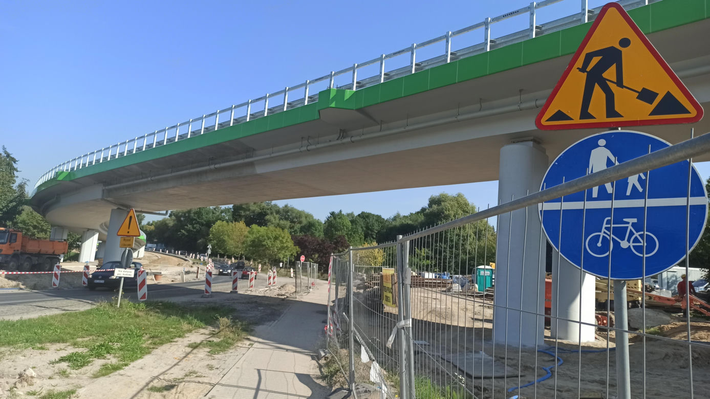 Próby obciążeniowe olsztyńskiej estakady 