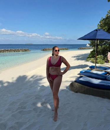 Jelena Ostapenko na wakacjach