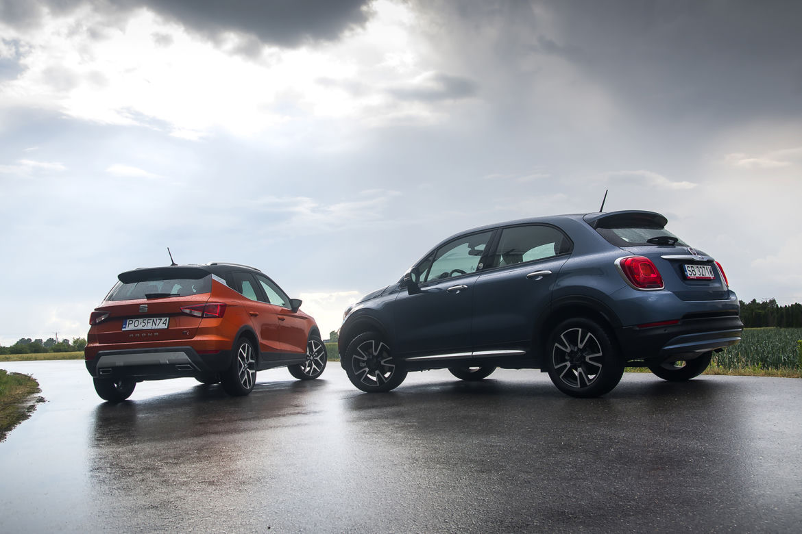Fiat 500X Mirror 1.4 MultiAir 140 KM vs. Seat Arona 1.5 TSI 150 KM FR