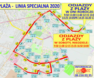 Rozkład jazdy linii plażowej