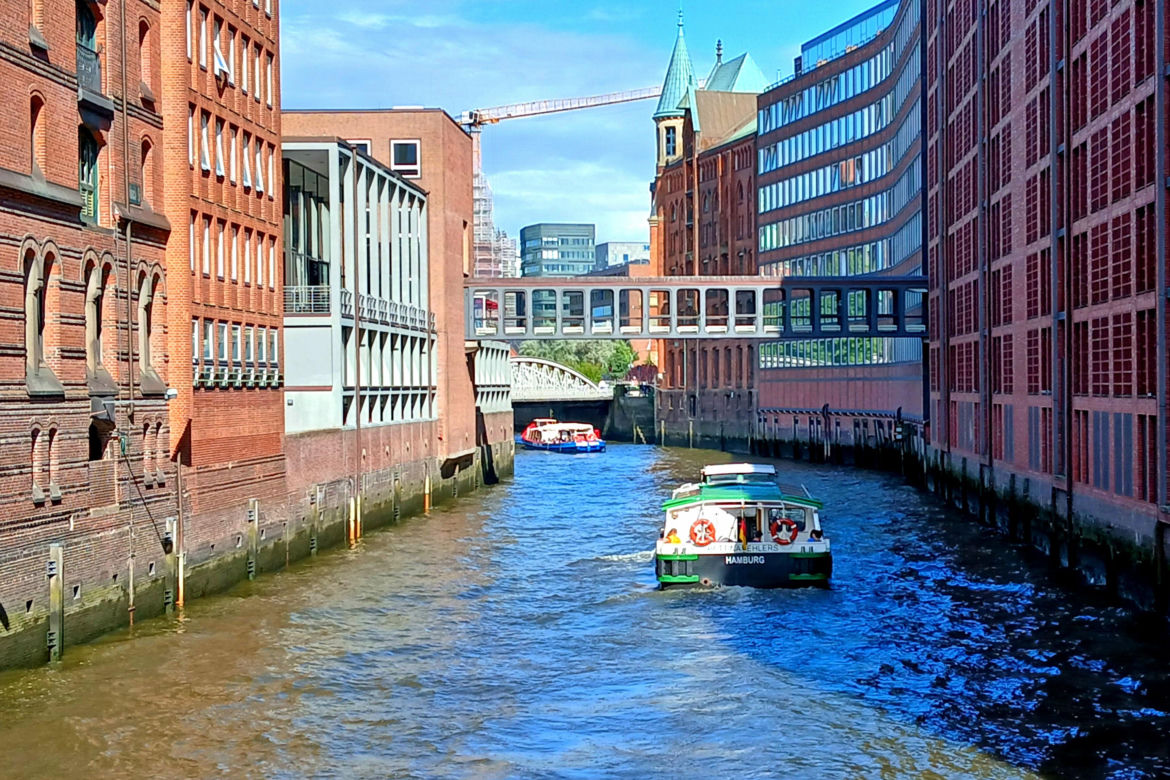 HafenCity i Speicherstadt w Hamburgu