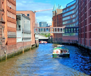 HafenCity i Speicherstadt w Hamburgu