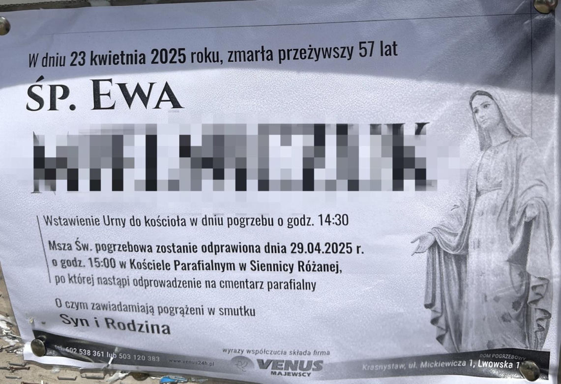 Ewa została zmasakrowana. Policja zatrzymała jej partnera
