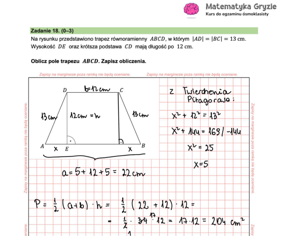 Odpowiedzi egzaminu ósmoklasisty 2024 z matematyki - gotowe rozwiązania