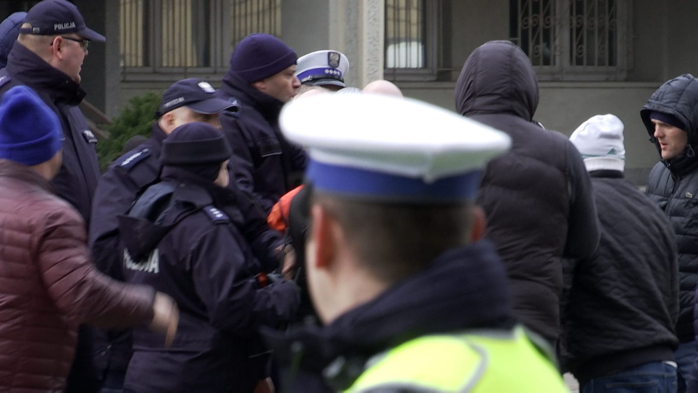 Protest taksówkarzy w Warszawie