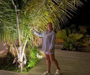 Jelena Ostapenko na wakacjach