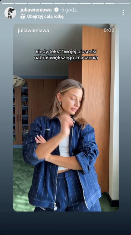 Julia Wieniawa reaguje na słowa Rozbickiego. Wymowne nagranie