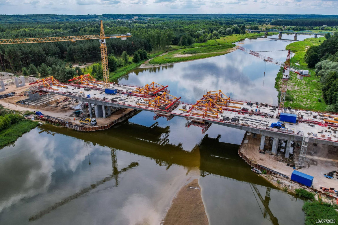 Budowa S-19 Malewice - Chlebczyn i nowego mostu na Bugu