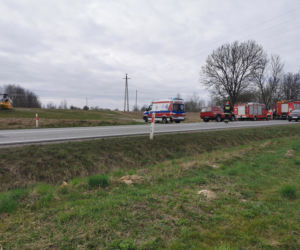 Trzeci dzień, trzecie lądowanie śmigłowca LPR. Tym razem zasłabł traktorzysta