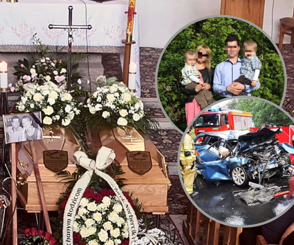  Marzena i Mariusz już nie utulą Sebastianka. Pogrzeb ofiar tragicznego wypadku w Jamnicy