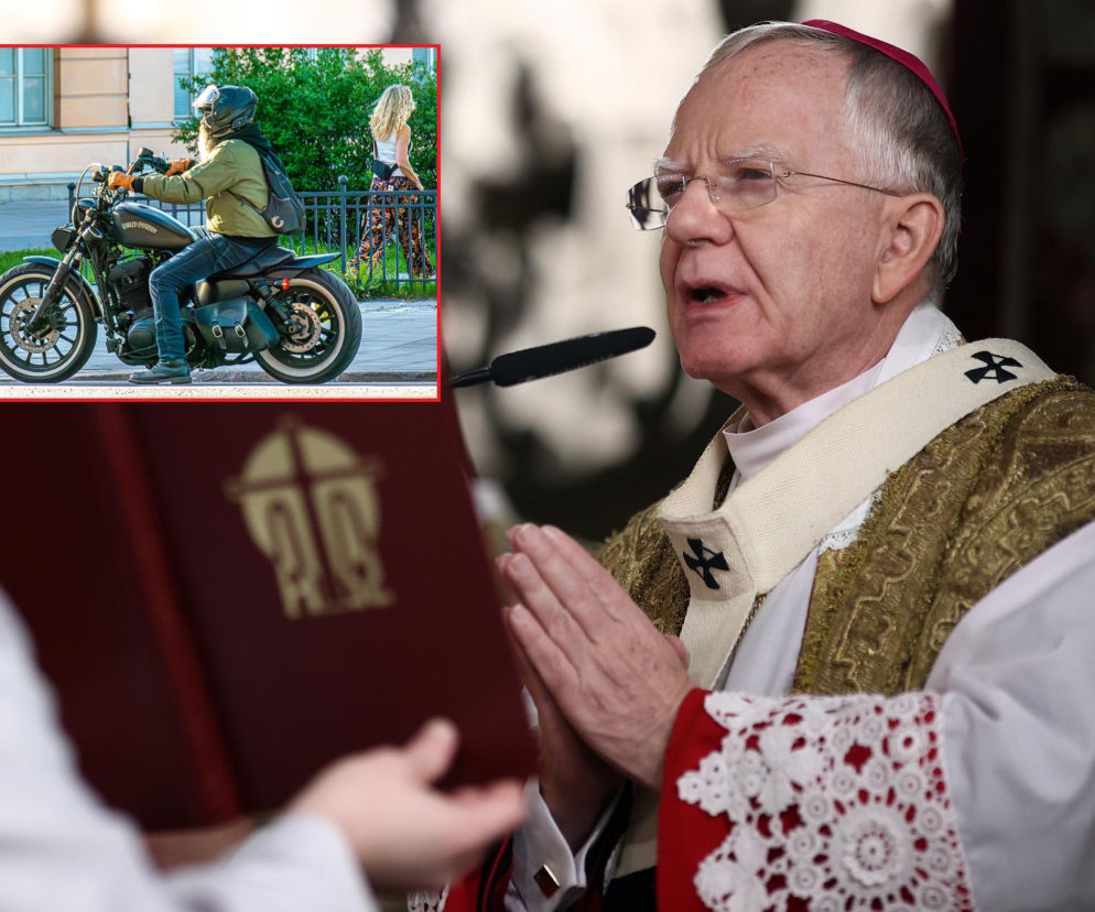 Abp Jędraszewski zaskoczył motocyklistów na Jasnej Górze. Padły słowa o husarii i aborcji