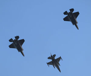 Nad Polską przeleciały ultranowoczesne myśliwce F-35!