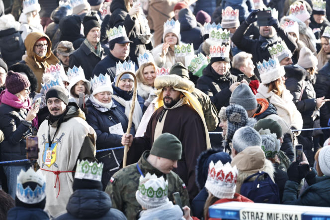 Karol i Marta Nawroccy na Orszaku Trzech Króli