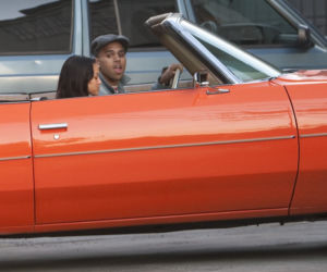 Chris Brown i Chevrolet Impala Convertible
