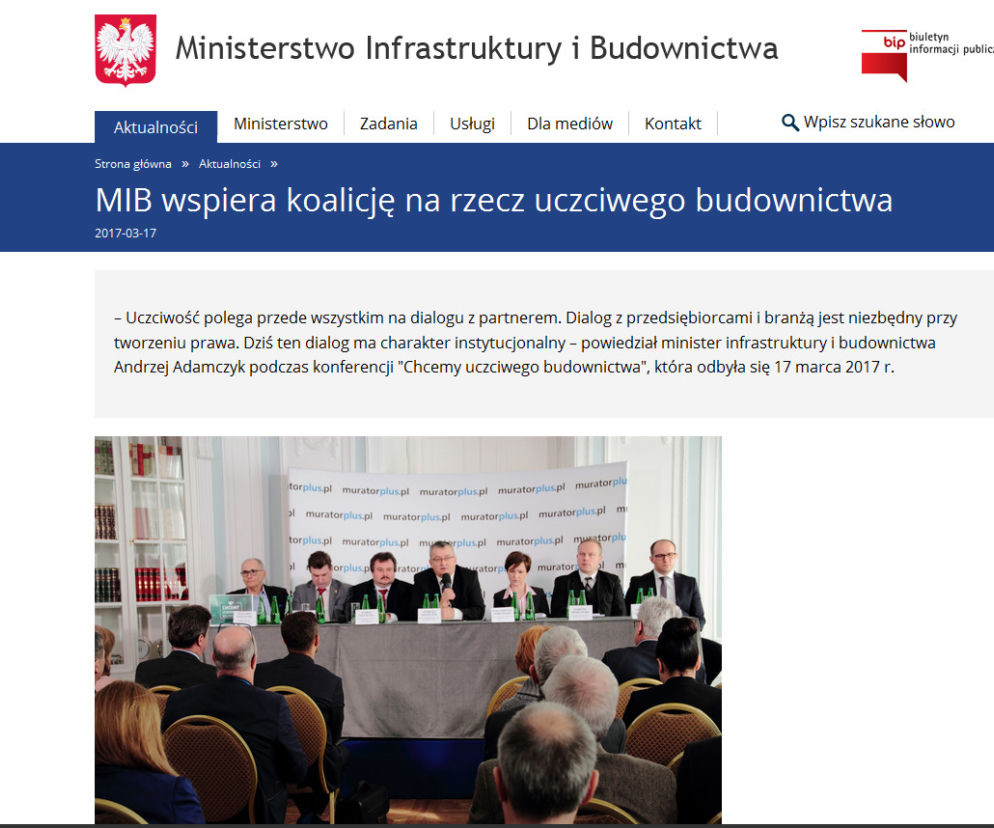Chcemy uczciwego budownictwa - konferencja serwisu Muratorplus.pl 