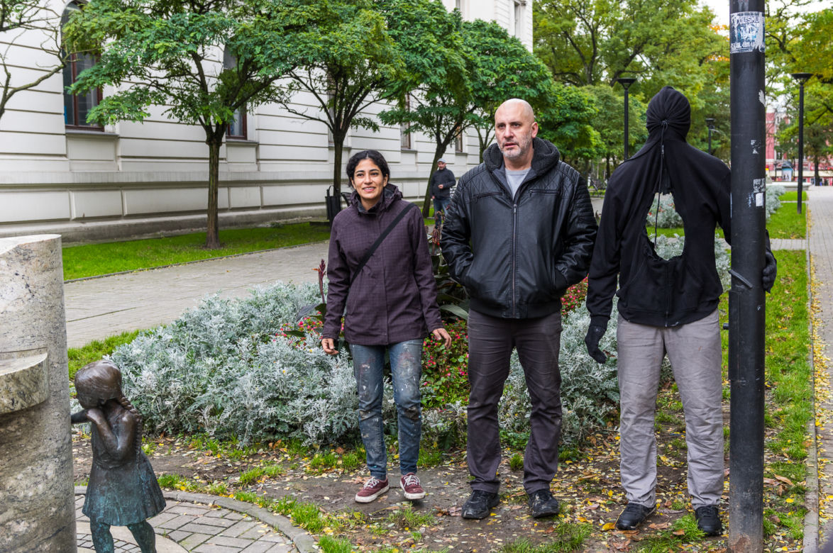 4 Instalacja "Holy Man" Marka Jenkinsa w pasażu Rubinsteina przy Piotrkowskiej