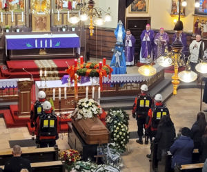 Pogrzeb górnika z kopalni Bielszowice