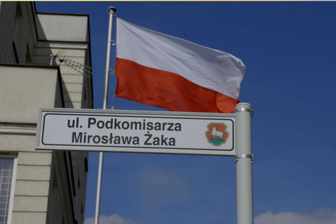 Podkom. Mirosława Żaka zastrzelili bandyci. Teraz zyskał własną ulicę