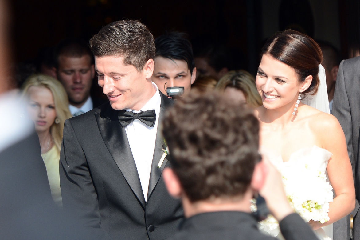 Anna Lewandowska i Robert Lewandowski w 2013 roku