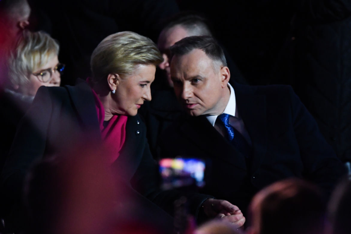 Wystąpienie Joe Bidena w Arkadach Kubickiego w Warszawie