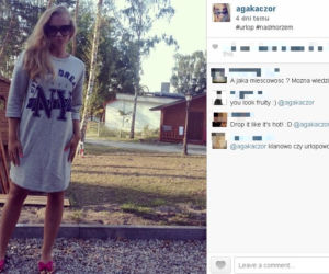 Agnieszka Kaczorowska, czyli Bożenka z Klanu na wakacjach nad Bałtykiem