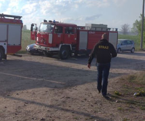 Pożar wysypiska w Pyszącej