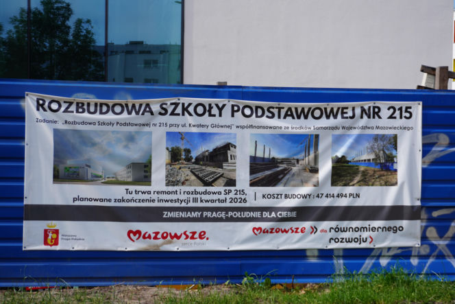 SP 215 na Pradze w remoncie