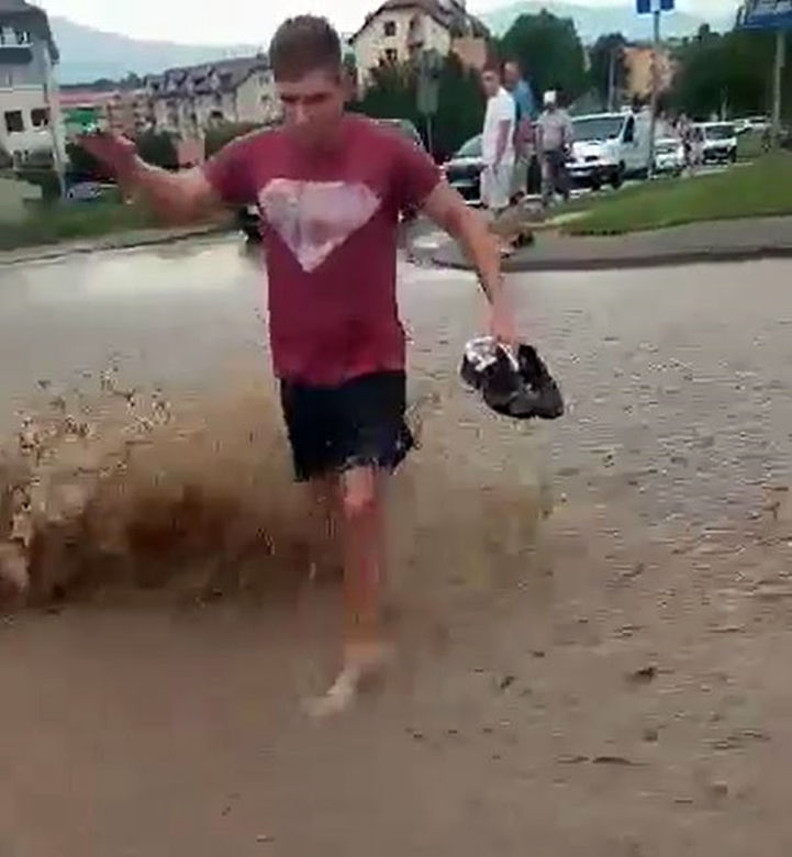 Gwałtowna burza w Żywcu