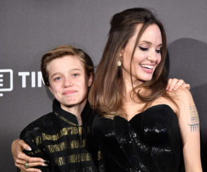 Angelina Jolie, Shiloh i Zahara na premierze filmu Czarownica 2
