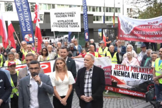 Manifestacja ROG w Warszawie. Żądali reparacji