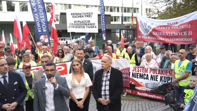 Manifestacja ROG w Warszawie. Żądali reparacji