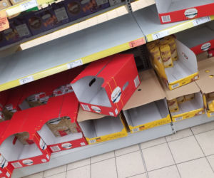 Oblężenie w radomskich sklepach z powodu koronawirusa 