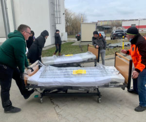 Z SPSK4 wyjechał tir medyczny do szpitala w Równem