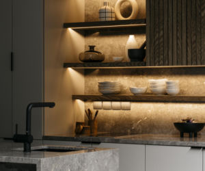 Nowoczesny apartament z patio - projekt Pupil Office