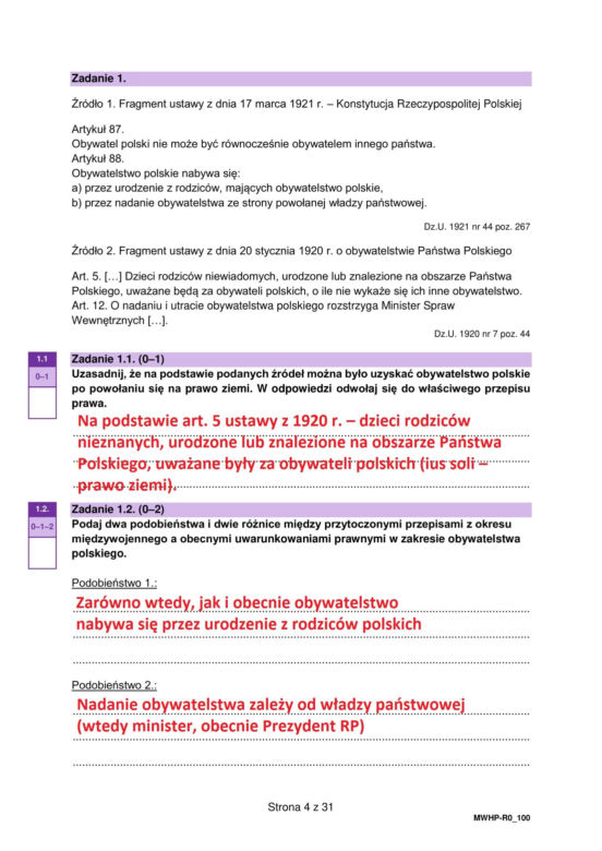 Matura próbna 2026: WOS rozszerzony - wszystkie odpowiedzi do arkusza CKE 16.01.2026