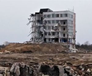Prace wyburzeniowe w miejscu przyszłego sklepu IKEA w Szczecinie