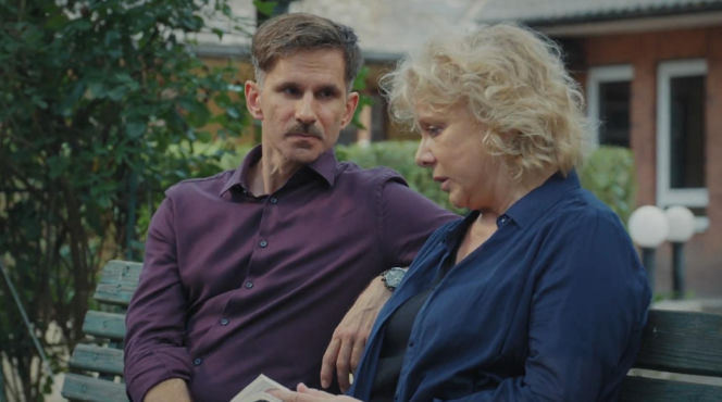 M jak miłość odc. 1892. Kamil (Marcin Bosak), Anna Lerman (Dorota Kamińska)