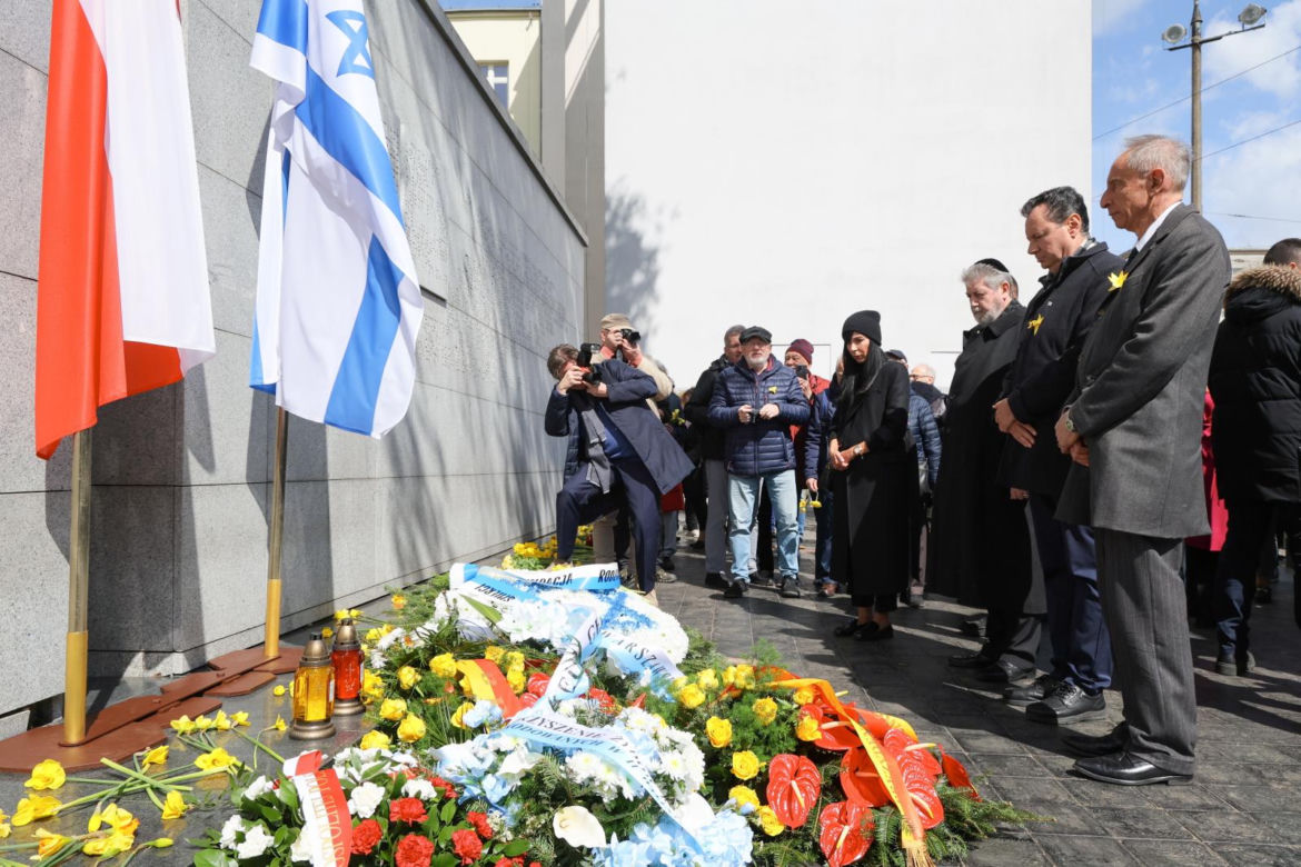 Oficjalne uroczystości z okazji 81. rocznicy wybuchu powstania w getcie warszawskim