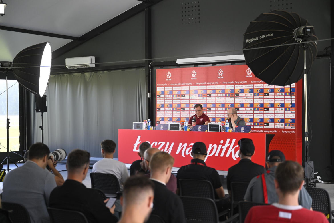 Konferencja reprezentacji Polski: Jan Urban i Wiktor Nowak